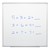Porcelain Steel Magnetic Dry Erase Board w/ Aluminum Frame & Map Rail (4' W x 4' H)