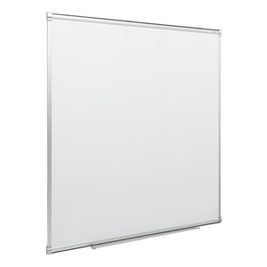 Porcelain Steel Magnetic Dry Erase Board w/ Aluminum Frame & Map Rail (4' W x 4' H)