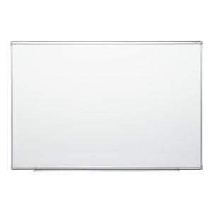Porcelain Steel Magnetic Dry Erase Board w/ Aluminum Frame & Map Rail