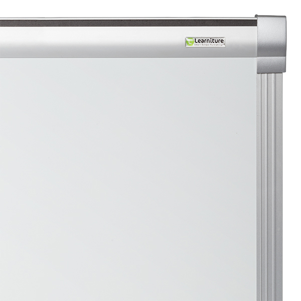 Porcelain Steel Magnetic Dry Erase Board w/ Aluminum Frame & Map Rail - EVA Foam Map Rail