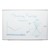 Porcelain Steel Magnetic Dry Erase Board w/ Aluminum Frame & Map Rail