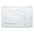 Porcelain Steel Magnetic Dry Erase Board w/ Aluminum Frame & Map Rail
