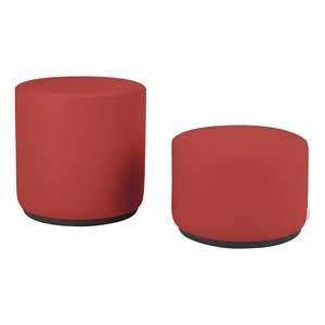 Shapes Series II Vinyl Soft Seating - Rocking Cylinders - Burgundy Smooth Grain