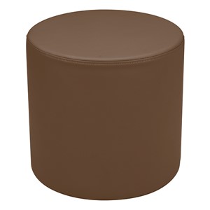 Shapes Series II Vinyl Soft Seating - Cylinder (18" High) - Chocolate Smooth Grain