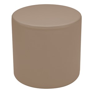 Shapes Series II Vinyl Soft Seating - Cylinder (18" High) - Taupe Smooth Grain