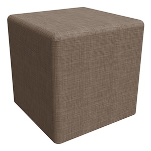 Shapes Series II Vinyl Soft Seating - Cube (18" High) - Brown Crosshatch