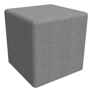 Shapes Series II Vinyl Soft Seating - Cube (18" High) - Gray Crosshatch