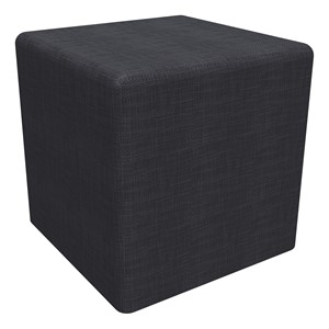Shapes Series II Vinyl Soft Seating - Cube (18" High) - Midnight Crosshatch