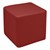 Shapes Series II Vinyl Soft Seating - Cube (18" High) - Burgundy Smooth Grain