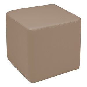Shapes Series II Vinyl Soft Seating - Cube (18" High) - Taupe Smooth Grain