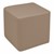Shapes Series II Vinyl Soft Seating - Cube (18" High) - Taupe Smooth Grain