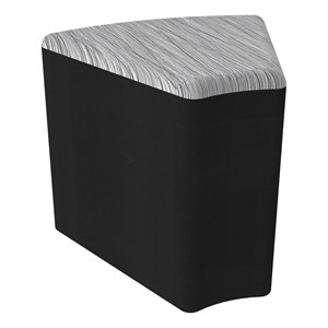 Shapes Series II Modular Soft Seating - Wedge - Telegraph Steel w/ Black
