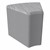 Shapes Series II Modular Soft Seating - Wedge - Telegraph Steel w/ Light Gray