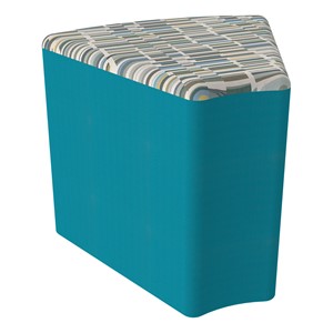 Shapes Series II Modular Soft Seating - Wedge - Bandwidth Circuit w/ Teal