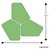 Shapes Series II Vinyl Soft Seating - 12" H CommunEDI Three-Pack - Grouped Footprint