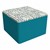 Shapes Series II Modular Soft Seating Cube (Bandwidth Circuit w/ Teal)