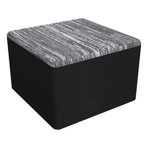 Shapes Series II Modular Soft Seating Cube (Sirocco Shoal w/ Black)