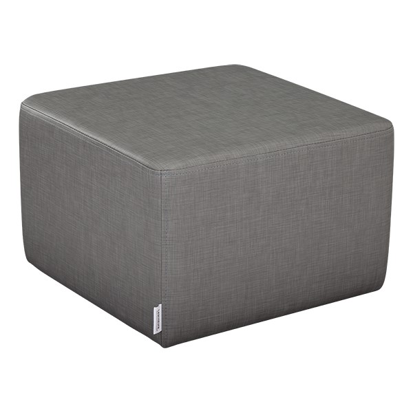 Shapes Series II Vinyl Soft Seating - Cube (12" High) - Gray crosshatch