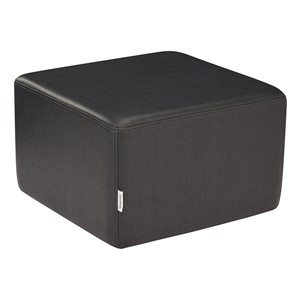 Shapes Series II Vinyl Soft Seating - Cube (12" High) - Midnight Crosshatch
