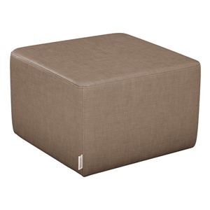 Shapes Series II Vinyl Soft Seating - Cube (12" High) - Brown Crosshatch