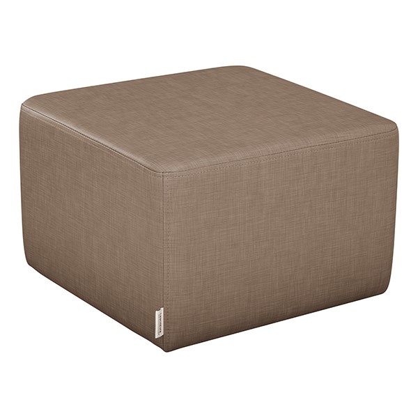Shapes Series II Vinyl Soft Seating - Cube (12" High) - Brown Crosshatch