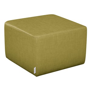 Shapes Series II Vinyl Soft Seating - Cube (12" High) - Green Crosshatch