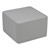 Shapes Series II Vinyl Soft Seating - Cube (12" High) - Light Gray Smooth Grain