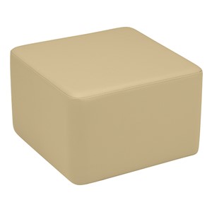 Shapes Series II Vinyl Soft Seating - Cube (12" High) - Sand Smooth Grain