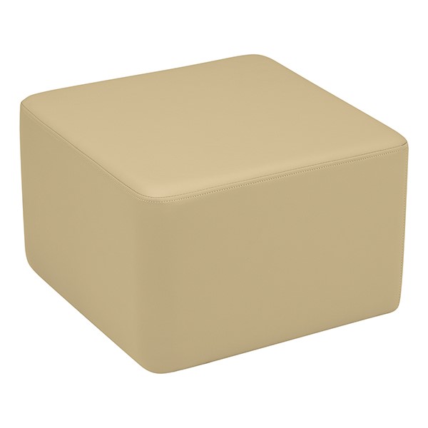 Shapes Series II Vinyl Soft Seating - Cube (12" High) - Sand Smooth Grain