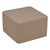 Shapes Series II Vinyl Soft Seating - Cube (12" High) - Taupe Smooth Grain