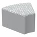 Shapes Series II Modular Soft Seating - Wedge - Charlotte Silver w/ Cool Gray