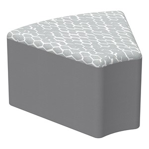 Shapes Series II Modular Soft Seating - Wedge - Charlotte Silver w/ Light Gray