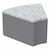 Shapes Series II Modular Soft Seating - Wedge - Charlotte Silver w/ Light Gray