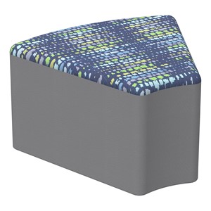 Shapes Series II Modular Soft Seating - Wedge - Telegraph Indigo w/ Light Gray