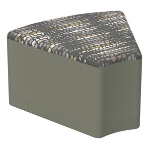 Shapes Series II Modular Soft Seating - Wedge - Telegraph Steel w/ Taupe