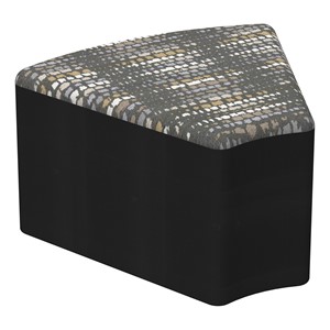Shapes Series II Modular Soft Seating - Wedge - Telegraph Steel w/ Black