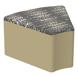 Shapes Series II Modular Soft Seating - Wedge - Telegraph Steel w/ Sand