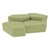 Shapes Series II Vinyl Soft Seating - Two 12" H & Two 18" H CommunEDIs (Pack of Four) - Fern Green Smooth Grain