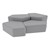 Shapes Series II Vinyl Soft Seating - Two 12" H & Two 18" H CommunEDIs (Pack of Four) - Light Gray Smooth Grain