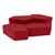 Shapes Series II Vinyl Soft Seating - Two 12" H & Two 18" H CommunEDIs (Pack of Four) - Red Smooth Grain