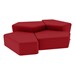 Shapes Series II Vinyl Soft Seating - Two 12" H & Two 18" H CommunEDIs (Pack of Four) - Red Smooth Grain