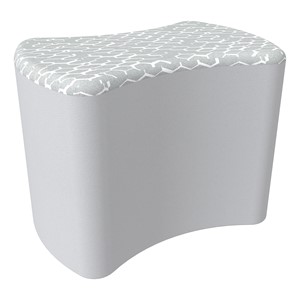 Shapes Series II Modular Soft Seating - Bow Tie - Charlotte Silver/Cool Gray
