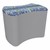 Shapes Series II Modular Soft Seating - Bow Tie - Telegraph Indigo/Light Gray