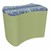 Shapes Series II Modular Soft Seating - Bow Tie - Telegraph Indigo/Fern Green