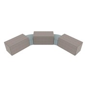 Shapes Series II Vinyl Soft Seating Set - Two 12" H Wedges & Three 18" H Rectangles