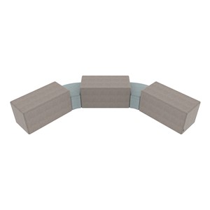 Shapes Series II Vinyl Soft Seating - Rectangle (18" High) - Shown w/ 12" high wedge