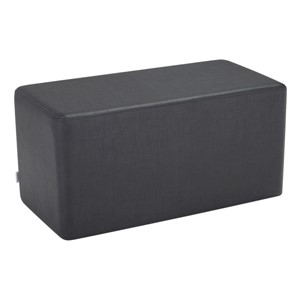 Shapes Series II Vinyl Soft Seating - Rectangle (18" High) - Midnight Crosshatch