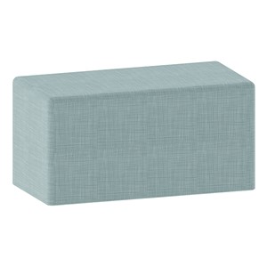 Shapes Series II Vinyl Soft Seating - Rectangle (18" High) - Blue Crosshatch