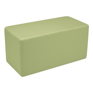 Shapes Series II Vinyl Soft Seating - Rectangle (18" High) - Fern Green Smooth Grain