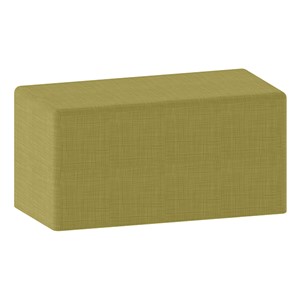 Shapes Series II Vinyl Soft Seating - Rectangle (18" High) - Green Crosshatch